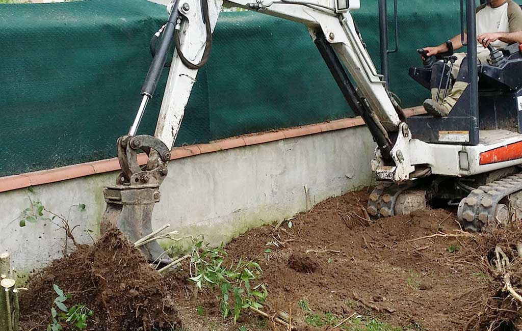 Dégagement de jardin Rigaud Espaces Verts
